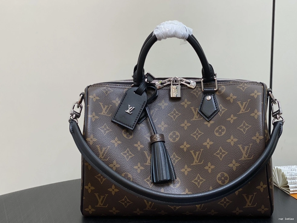 Cheap Vuitton Speedy Soft Louis 30 Dark 0821